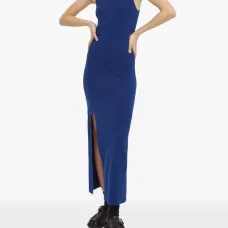 Платье макси NY Raw с высоким воротником