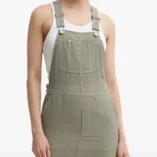 Платье с ремешками и пряжками