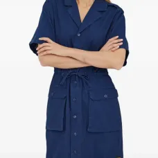 Мини-платье с поясом-шнурком Мини-платье с поясом-шнурком