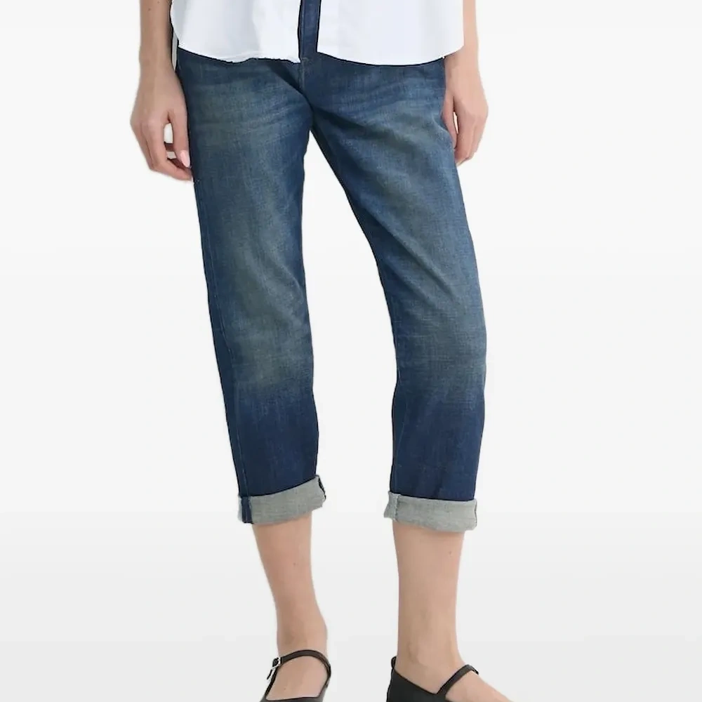 Укороченные джинсы Kate с подворотами