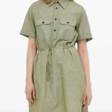 Платье с карманами на пуговицах