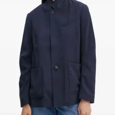 Жакет с накладными карманами на пуговицах Жакет с накладными карманами на пуговицах