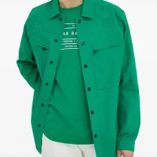 Куртка-рубашка с нашивкой-логотипом