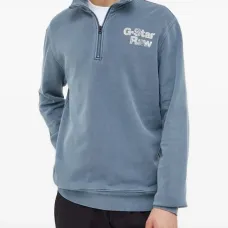 Толстовка с воротником на молнии и логотипом