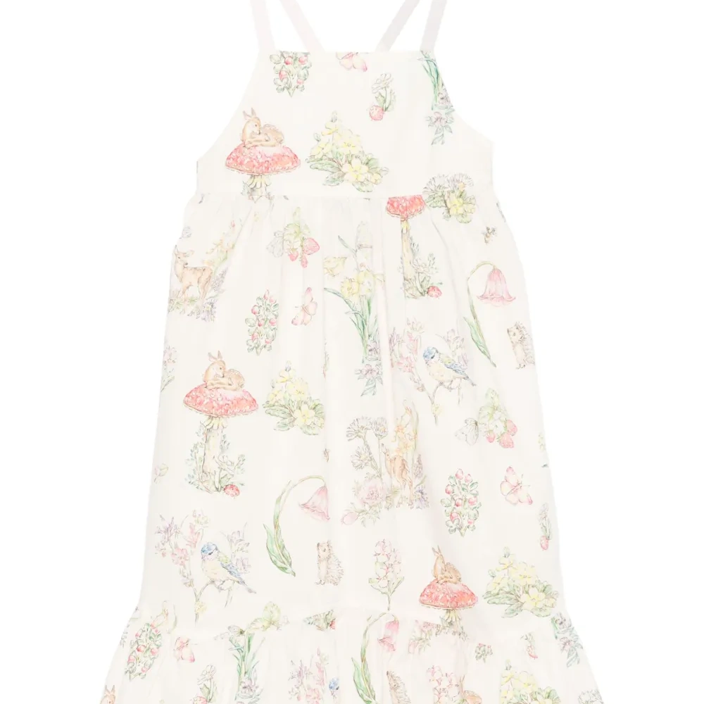 Платье с цветочным принтом