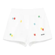 Шорты с вышивкой бисером