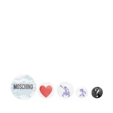 Набор из пяти значков с логотипом