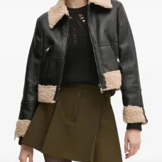 Куртка из искусственной кожи