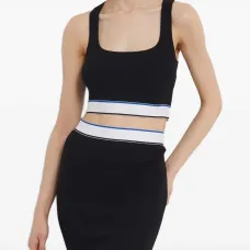 Укороченный топ в рубчик