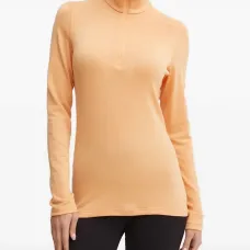 Спортивный топ с воротником-стойкой на молнии