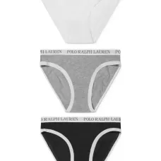 Комплект из трех трусов-брифов с логотипом Комплект из трех трусов-брифов с логотипом