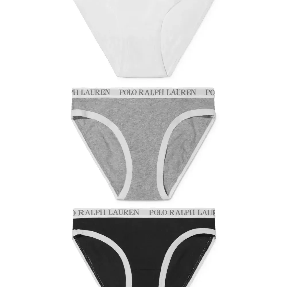 Комплект из трех трусов-брифов с логотипом