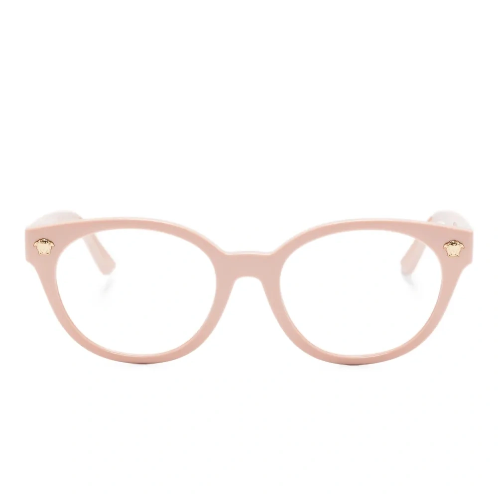 Очки в овальной оправе с декором Medusa