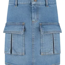 Джинсовая юбка карго