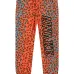 Спортивные брюки с кулиской и леопардовым принтом