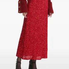 Юбка миди с пайетками