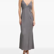 Платье-комбинация с кружевом