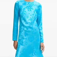 Платье с длинными рукавами и принтом Платье с длинными рукавами и принтом