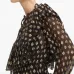 Блузка с оборками и геометричным принтом