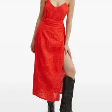 Юбка миди с вышивкой