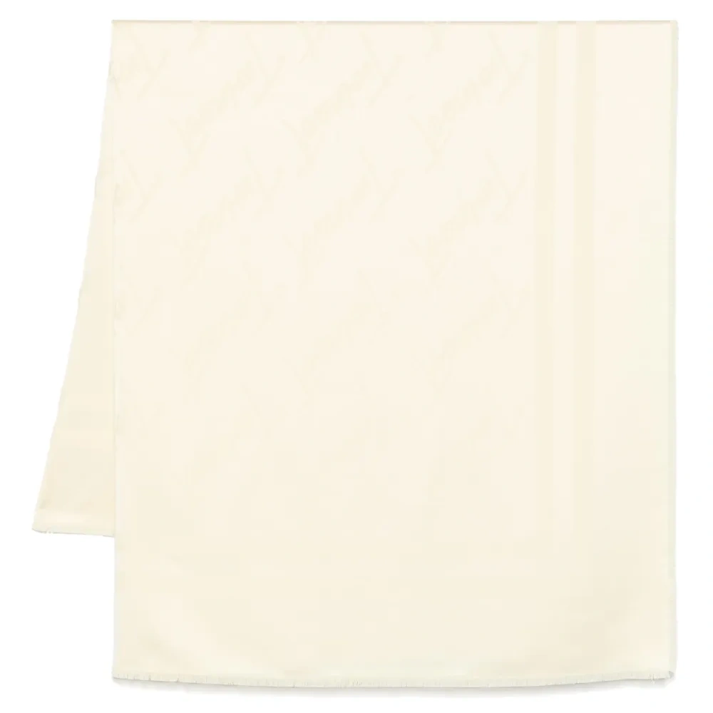 Шарф с жаккардовым логотипом