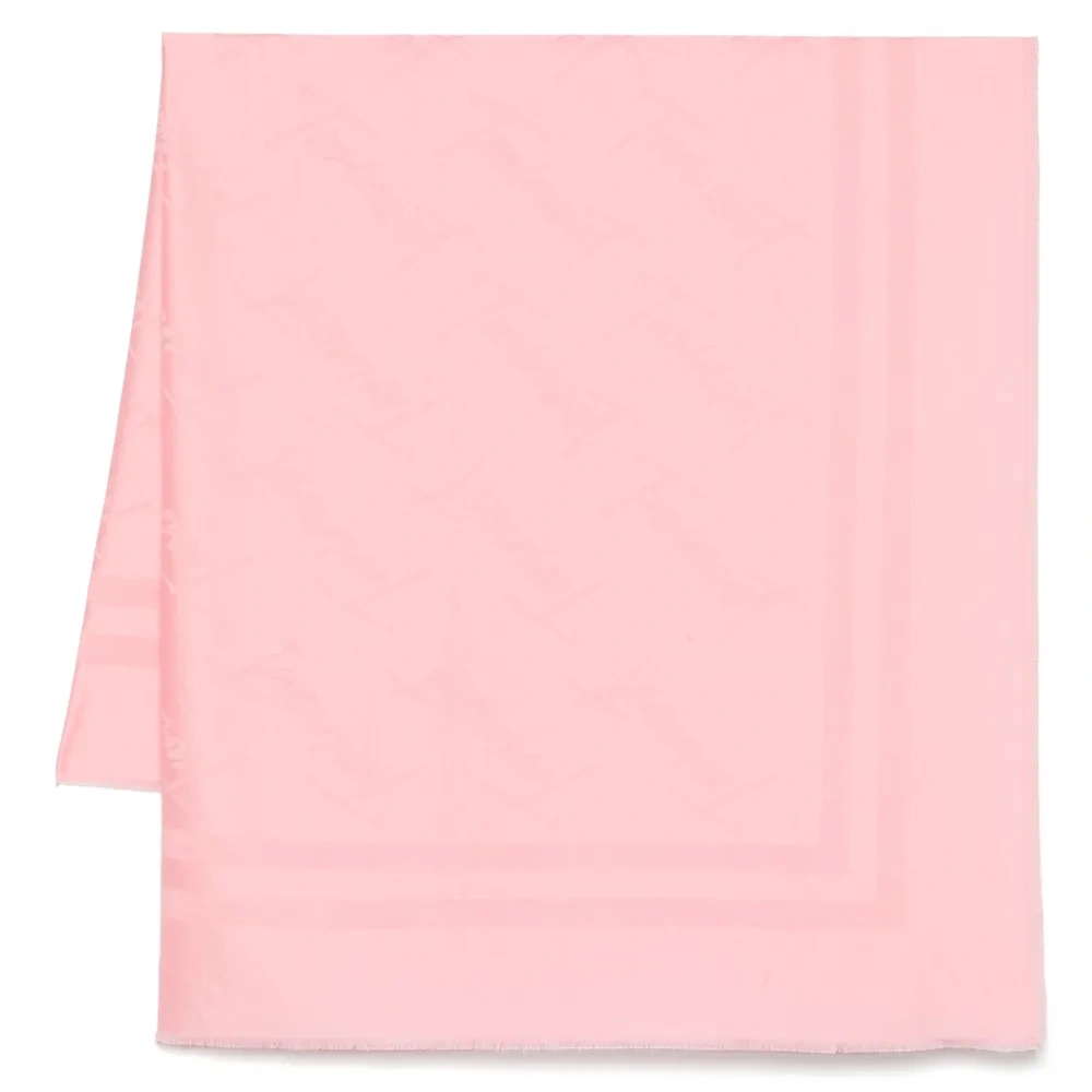 Шарф с жаккардовым логотипом