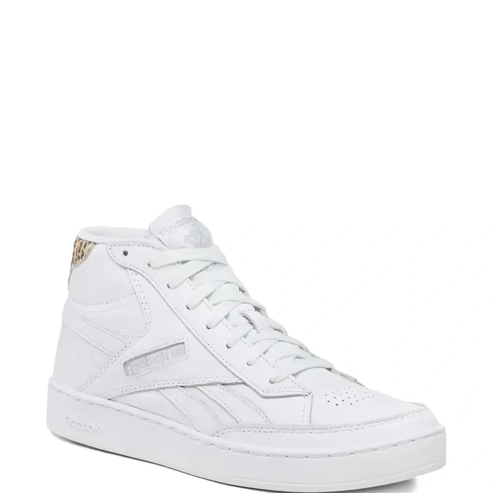 Высокие кеды Club C Form "Белый Леопард"