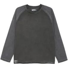 Футболка с контрастными рукавами