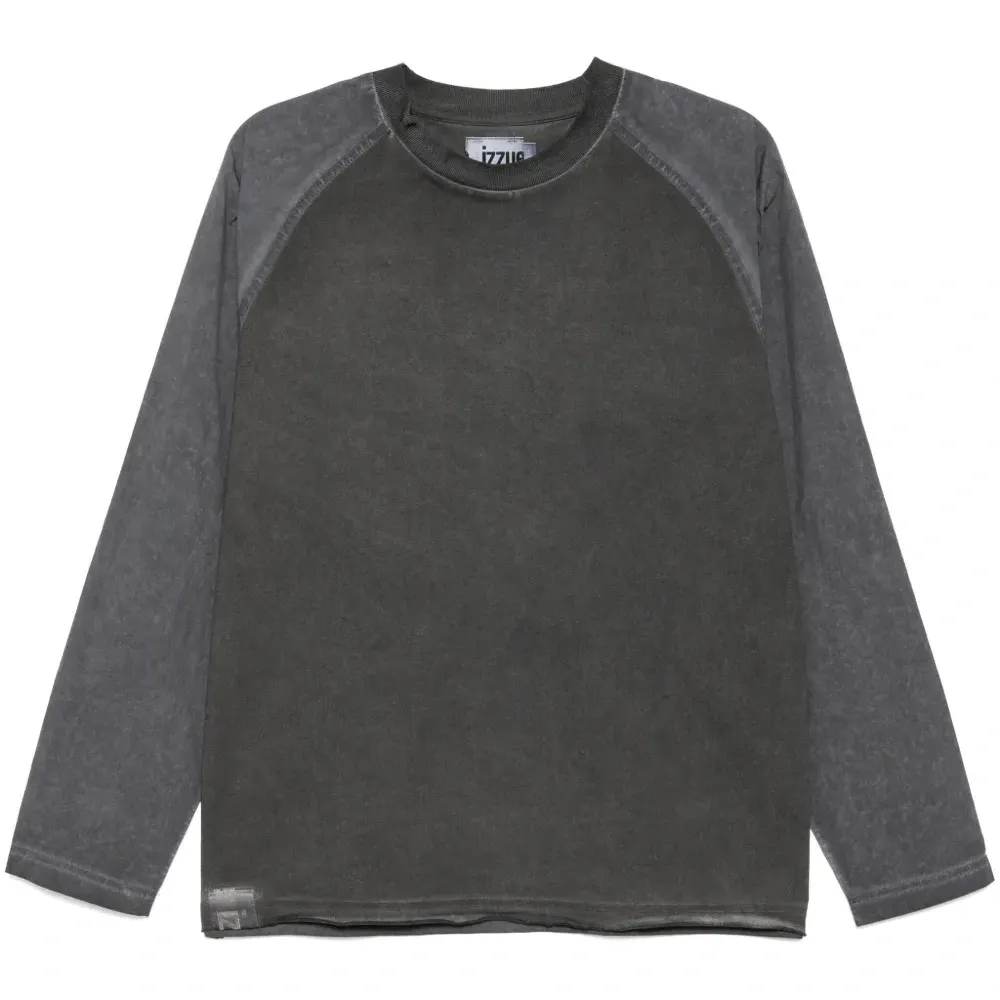 Футболка с контрастными рукавами