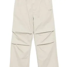 Брюки с вышитым логотипом