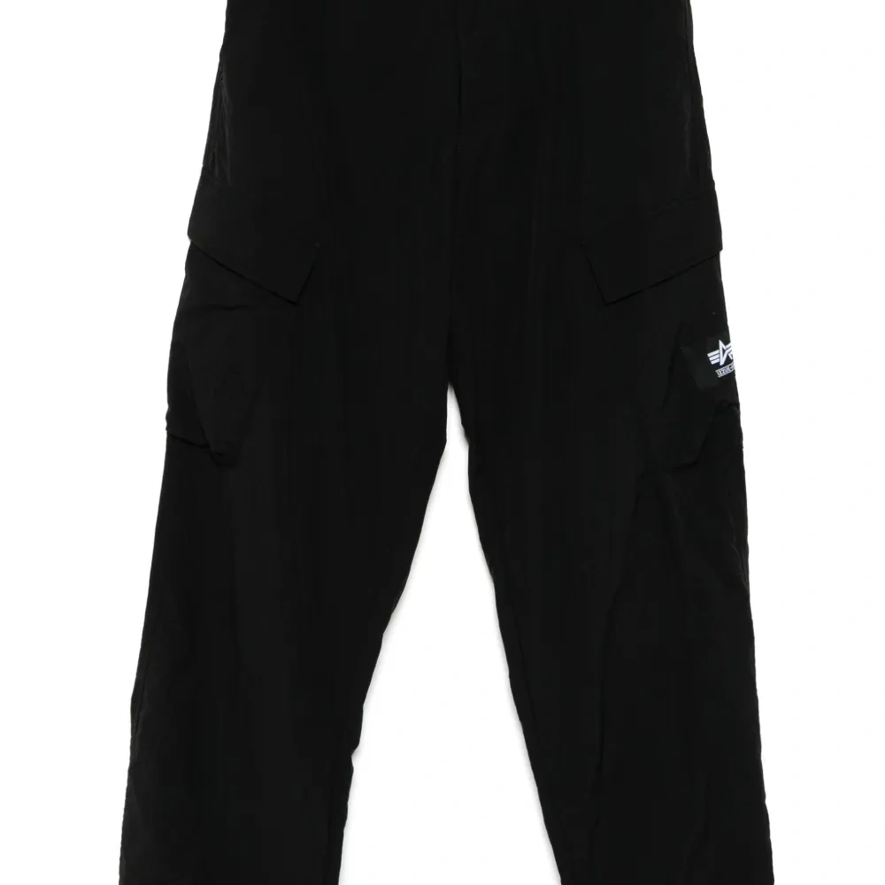 Брюки с нашивкой-логотипом