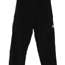 Брюки с нашивкой-логотипом