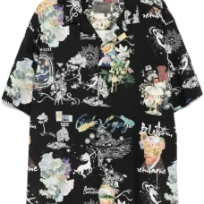 Рубашка с графичным принтом