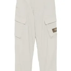 Брюки с нашивкой-логотипом