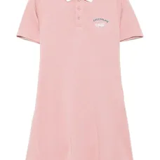 Платье с вышитым логотипом