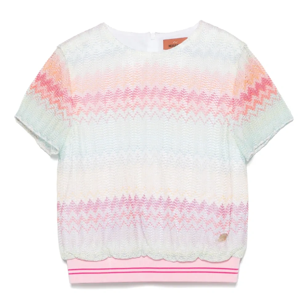 Футболка с узором зигзаг