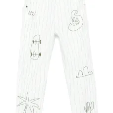 Джинсы с принтом Skaterboard