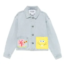 Джинсовая куртка SquarePants из коллаборации с SpongeBob Джинсовая куртка SquarePants из коллаборации с SpongeBob