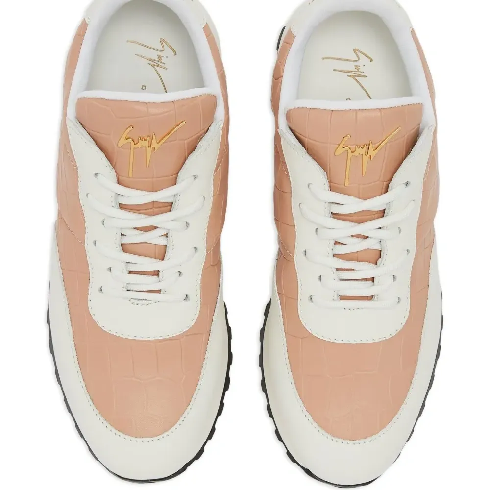 кроссовки Jimi с тиснением под кожу крокодила