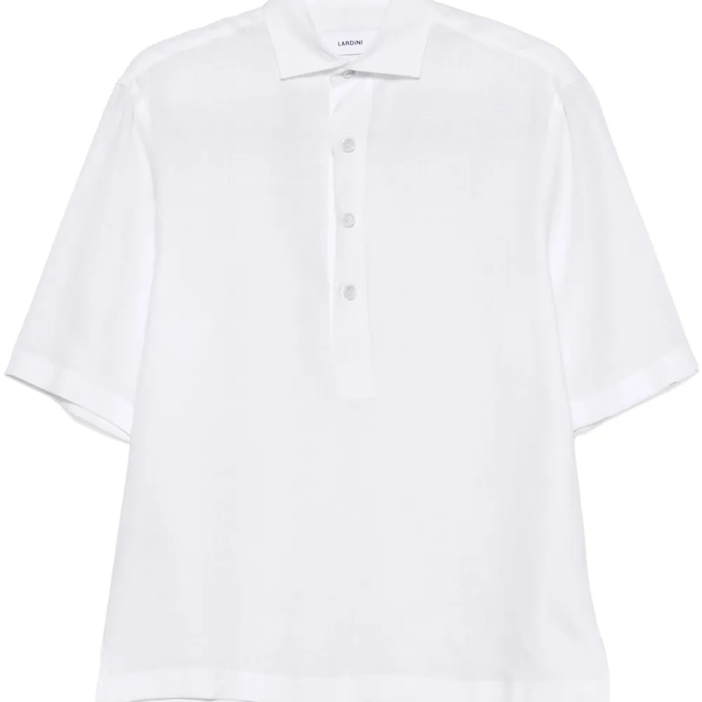 Льняная рубашка поло