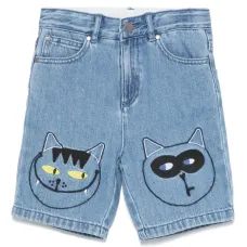 Джинсовые шорты с вышивкой