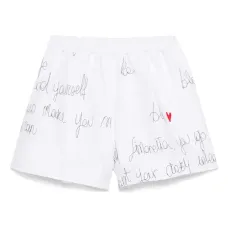 Шорты с вышитым логотипом