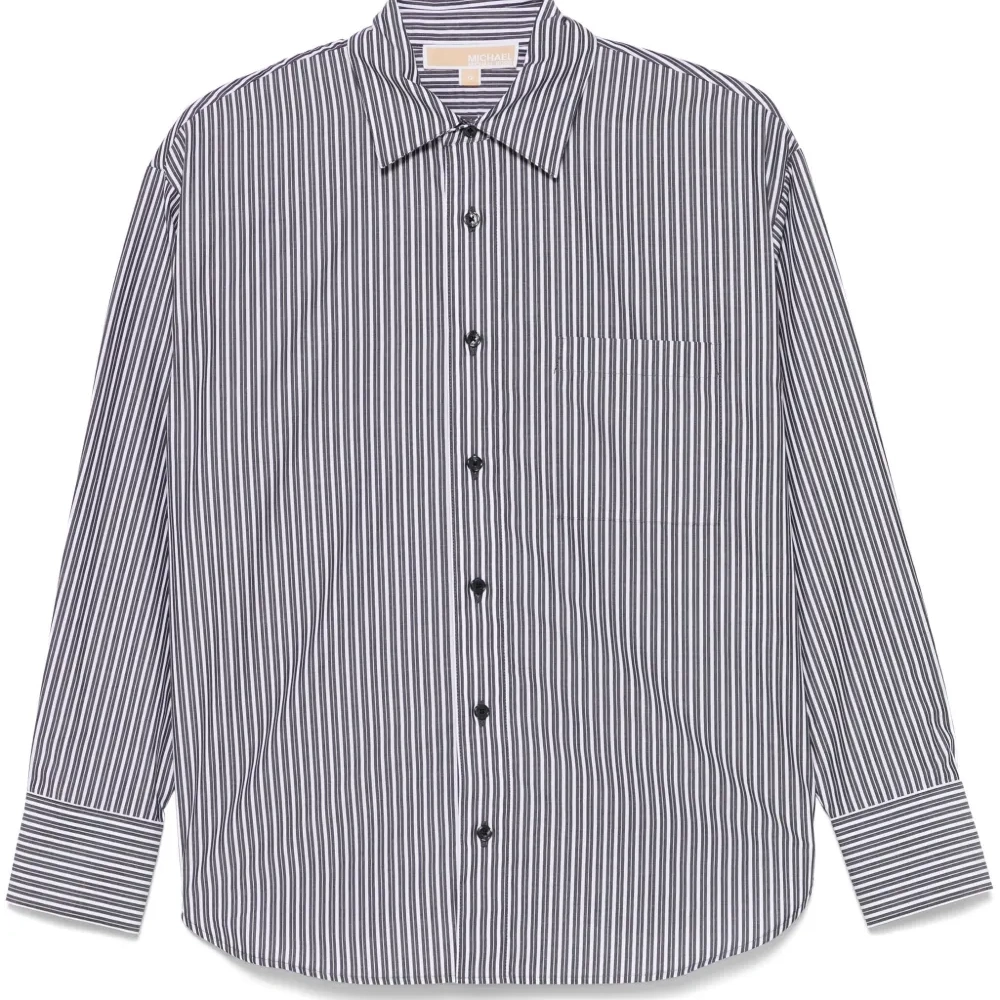 Поплиновая рубашка в полоску