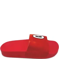Шлепанцы Adilette Red/White/Core Black из коллаборации с Hattie Stewart