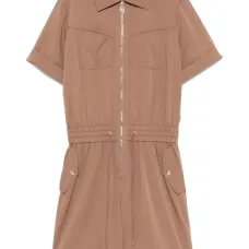 Ромпер с воротником на молнии