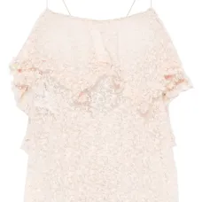 Кружевной топ с оборками