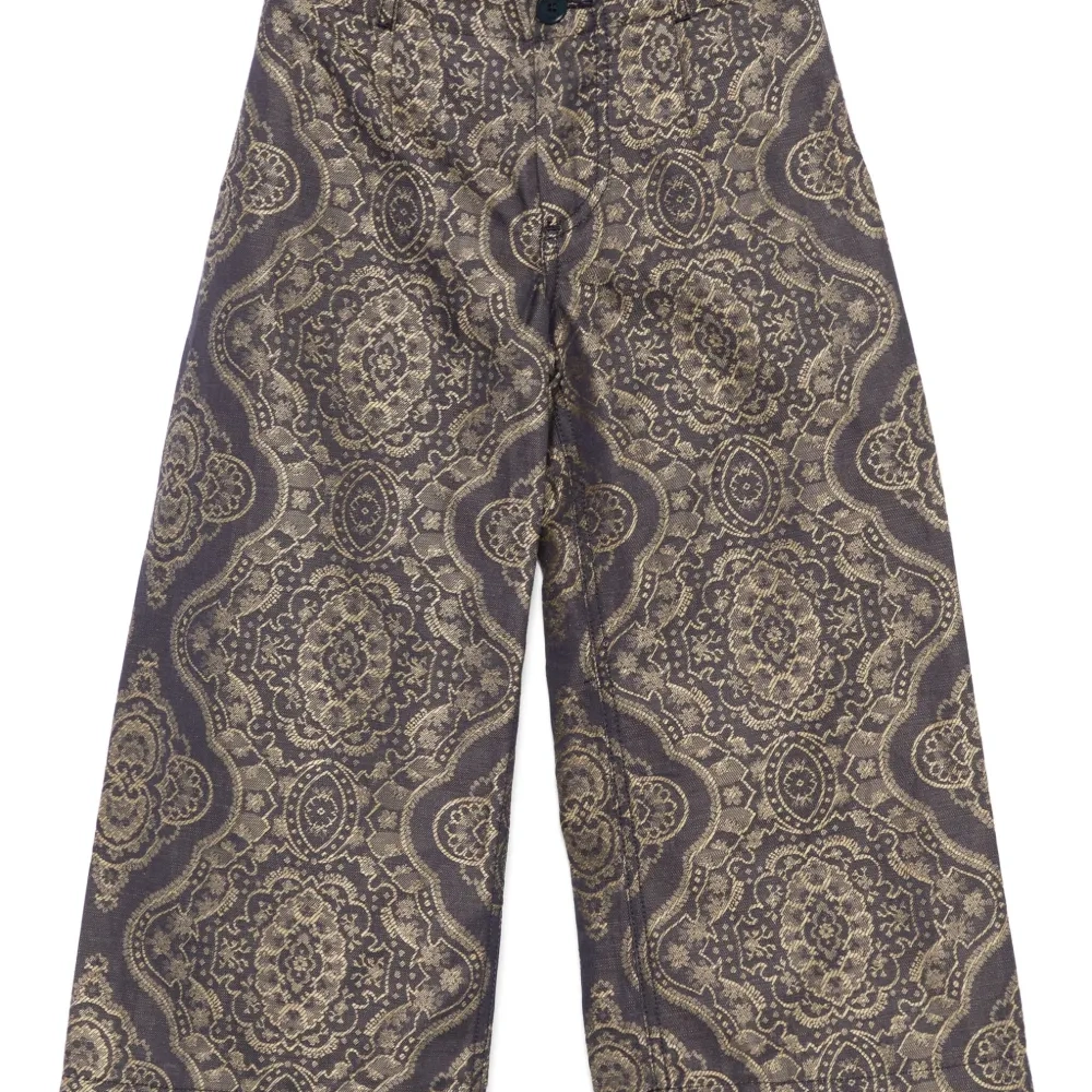 Жаккардовые брюки с узором