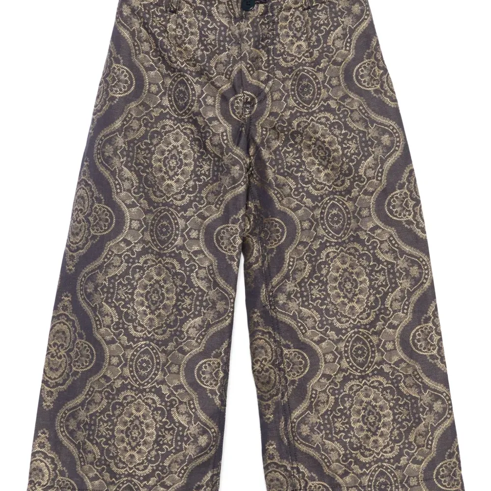 Жаккардовые брюки с узором