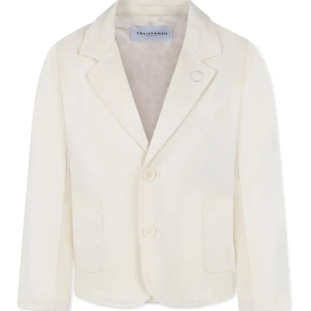 Блейзер с вышитым логотипом