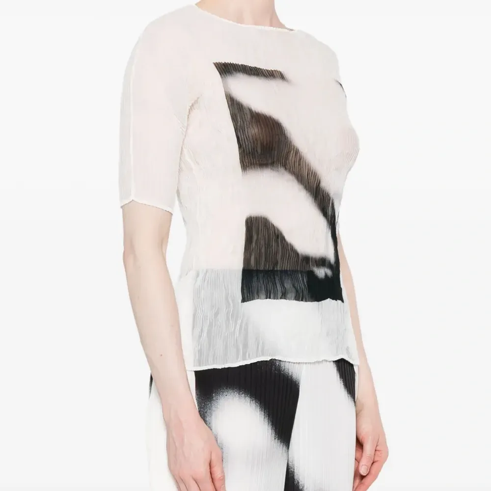 плиссированный топ